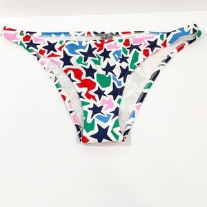 Aerie star print swim cheeky bottoms size L